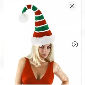 Elope Adjustable Santa Hat with Pom Pom NWOT
